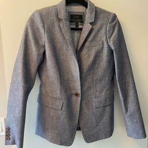 EUC J Crew Regent Chambray Blazer